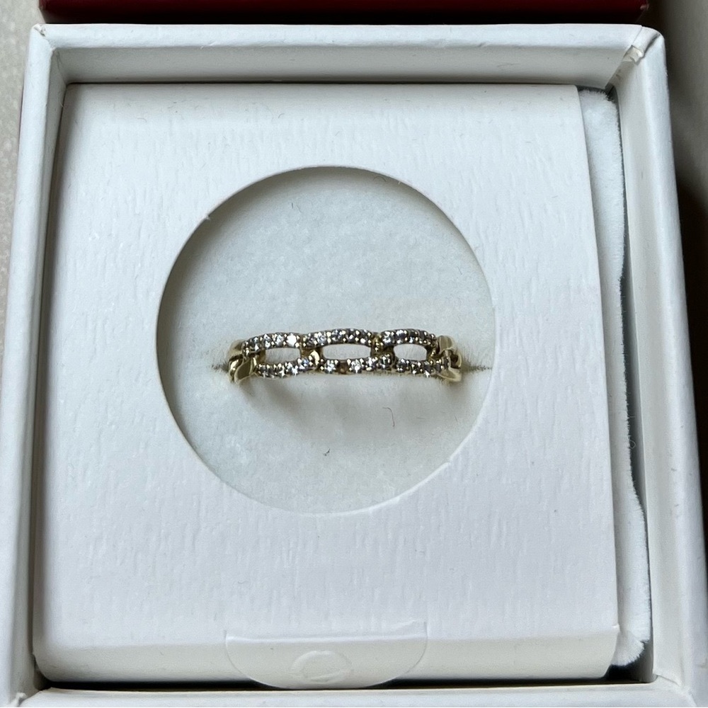 Aurate Open Link Diamond Ring 14k Gold | Size 7 - Picture 7 of 11
